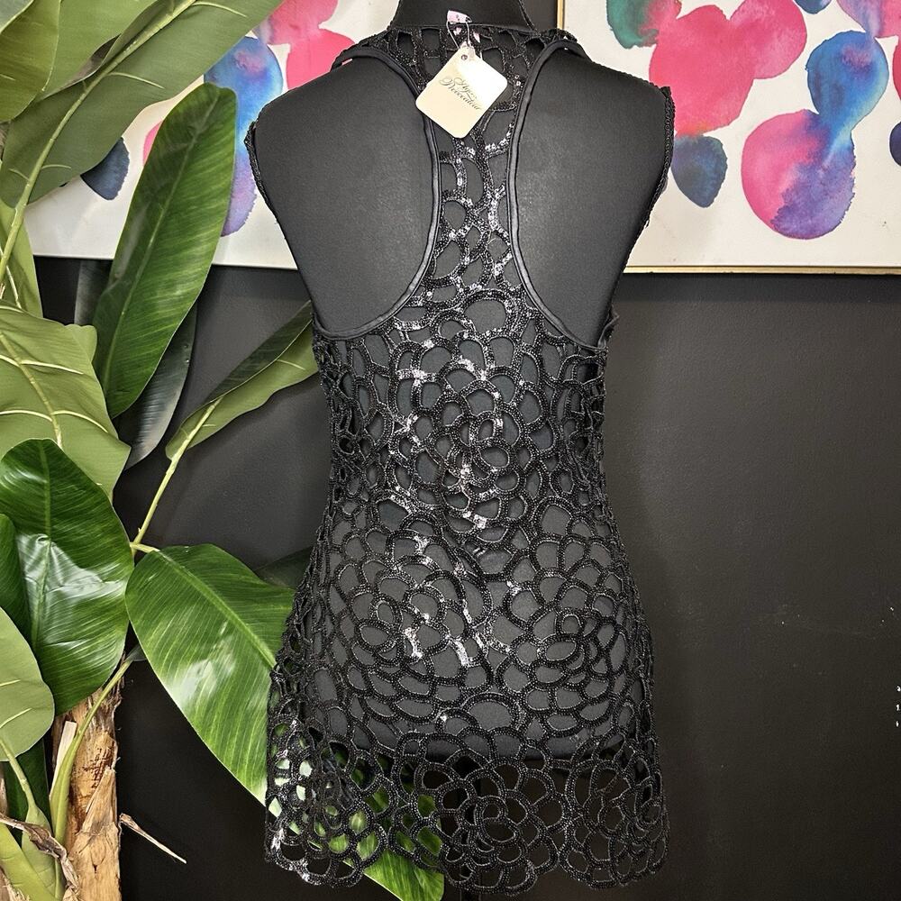 Agent Provocateur Sequin Embellished Cut-out Mini Dress Size 2 NWT - Picture 4 of 6